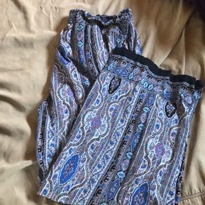 Patterned Palazzo pants